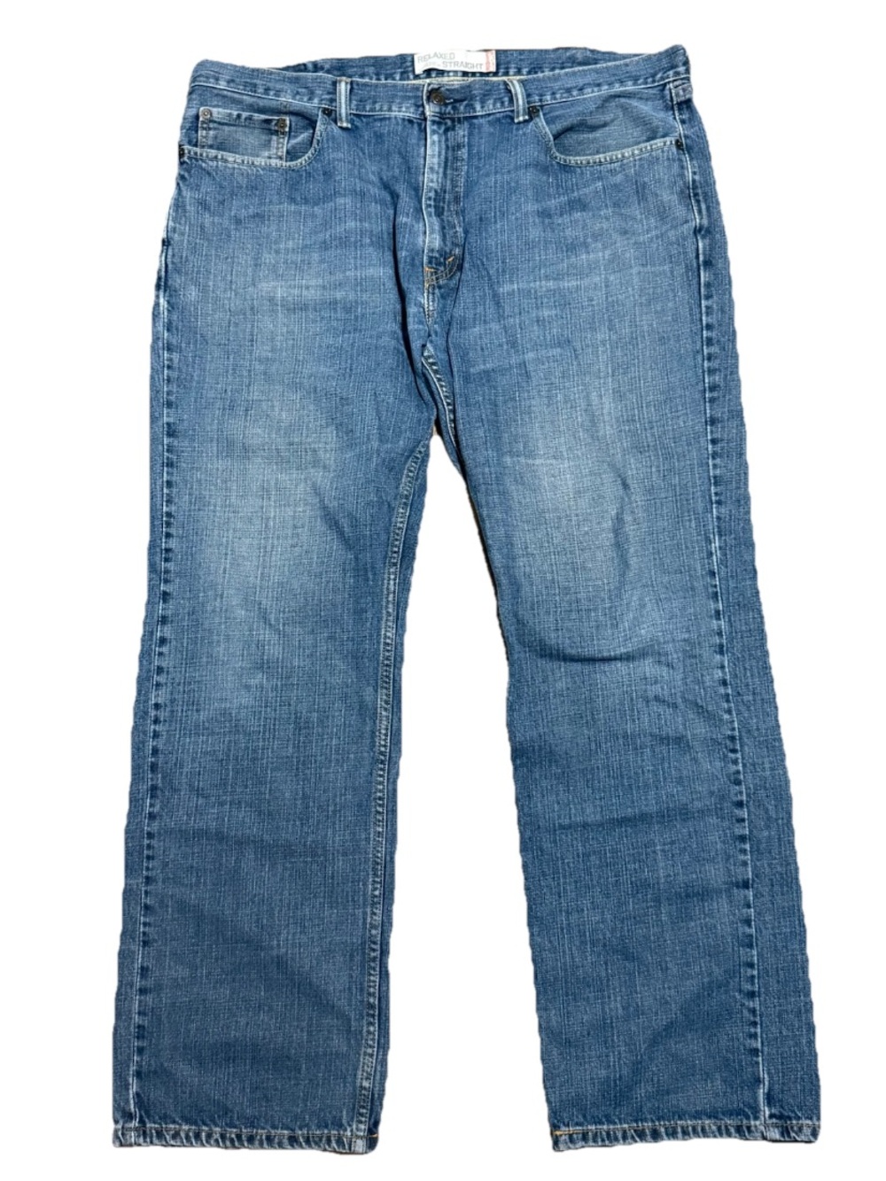 Y2K Levis 559 Relaxed Straight Jeans Mens 40 x 32 Baggy Whiskered Grunge Faded